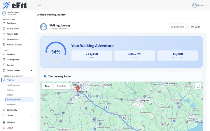 Walking Journey from Atlanta to Savannah