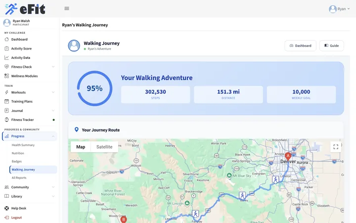 Walking Journey from Denver to Aspen